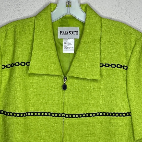 Vintage Plaza‎ South Zip Jacket Green - Picture 4 of 6